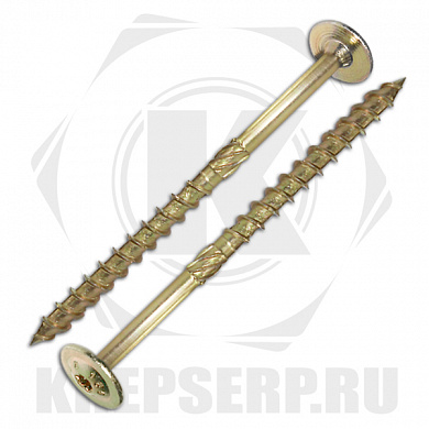 Шуруп самонарезающий для дерева, прессшайба 6х90 (100 шт.)
