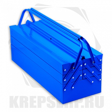 Ящик для инструмента металлический 430/5 синий, 430х200х200мм